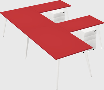 Modern l-shaped office desk