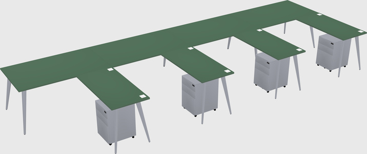 Modern L-shaped Office Desk