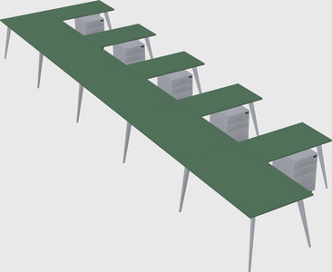 Modern l-shaped office desk