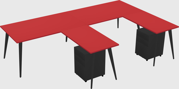 Modern L-shaped Office Desk