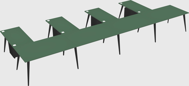 Modern l-shaped office desk