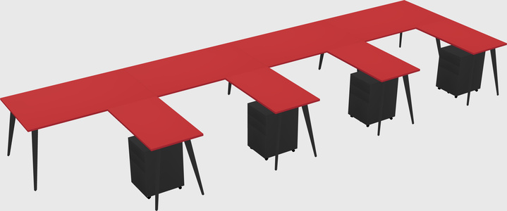 Modern L-shaped Office Desk