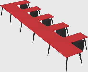 Modern l-shaped office desk