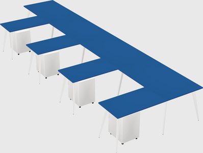 Modern l-shaped office desk