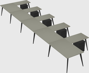 Modern l-shaped office desk