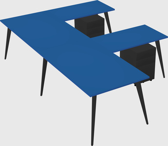 Modern l-shaped office desk