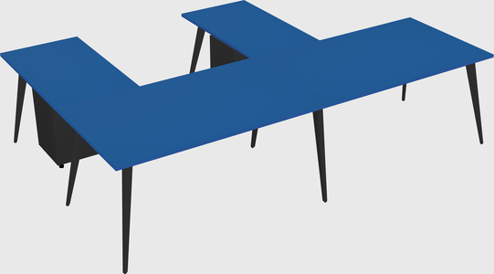 Modern l-shaped office desk