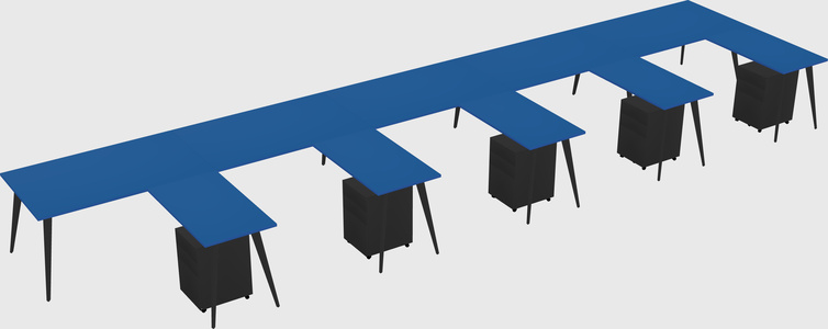 Modern L-shaped Office Desk