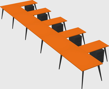 Modern l-shaped office desk