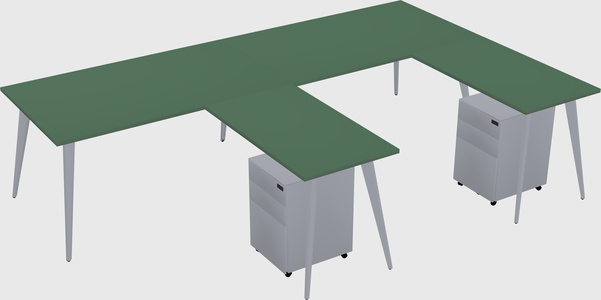 Modern L-shaped Office Desk