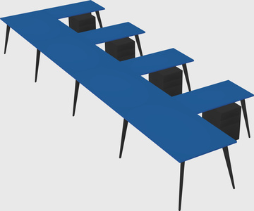 Modern l-shaped office desk