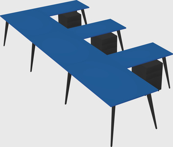 Modern l-shaped office desk