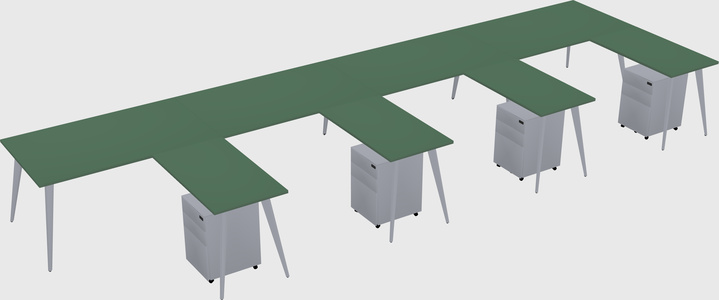 Modern L-shaped Office Desk