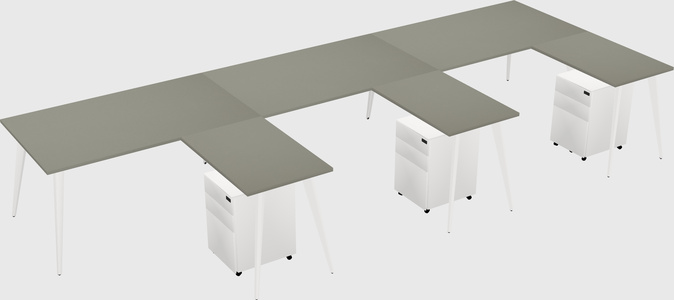 Modern L-shaped Office Desk