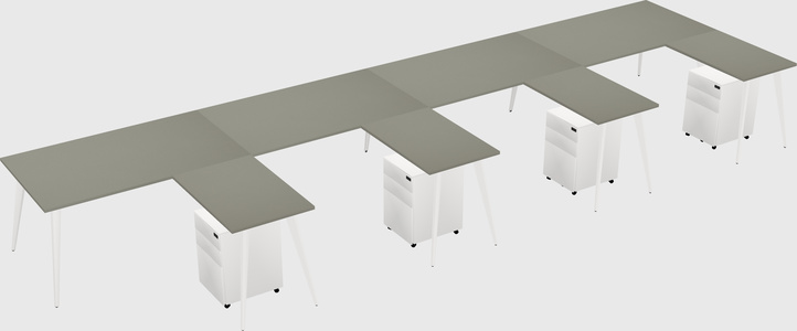 Modern L-shaped Office Desk