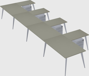 Modern l-shaped office desk