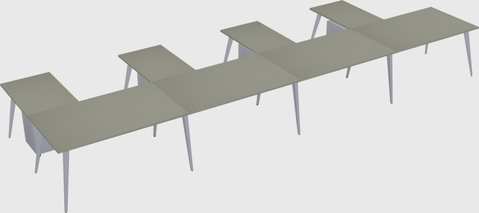 Modern l-shaped office desk