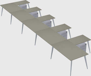 Modern l-shaped office desk