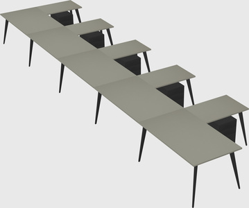 Modern l-shaped office desk