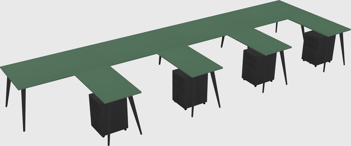 Modern L-shaped Office Desk