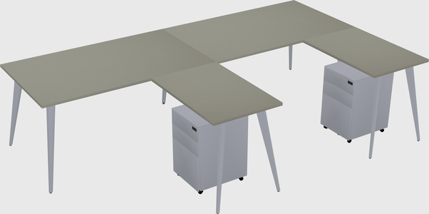 Modern L-shaped Office Desk