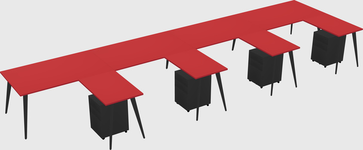 Modern L-shaped Office Desk