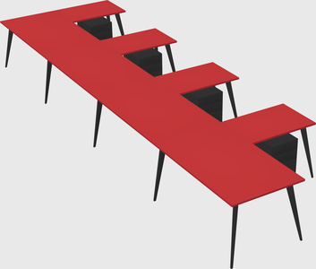 Modern l-shaped office desk