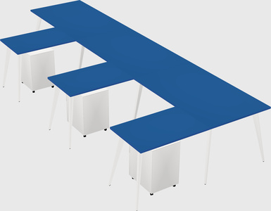 Modern l-shaped office desk