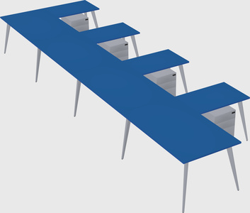 Modern l-shaped office desk