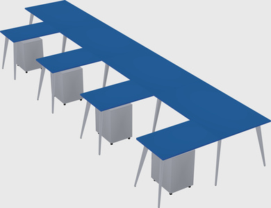 Modern l-shaped office desk