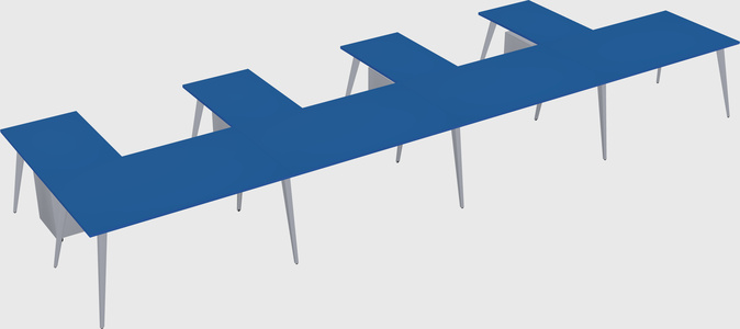 Modern l-shaped office desk