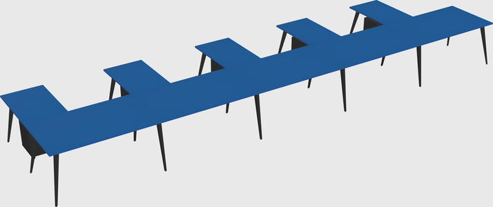 Modern l-shaped office desk