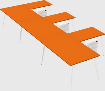 Modern l-shaped office desk
