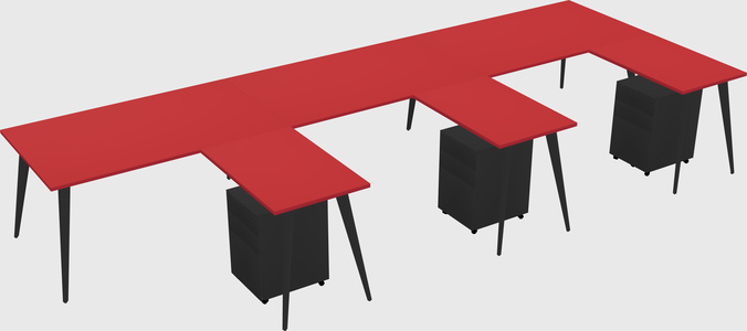 Modern L-shaped Office Desk