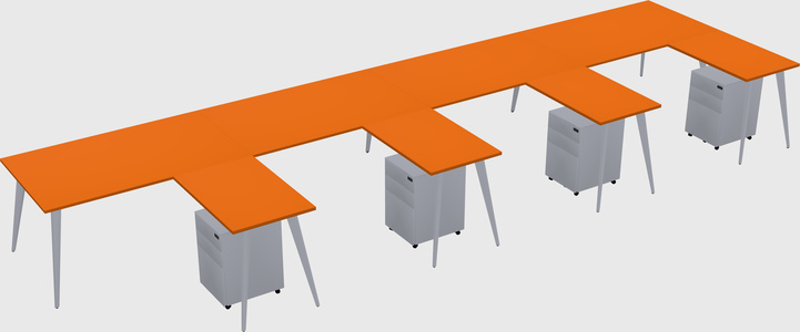 Modern L-shaped Office Desk