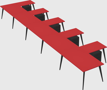 Modern l-shaped office desk