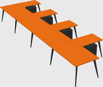 Modern l-shaped office desk