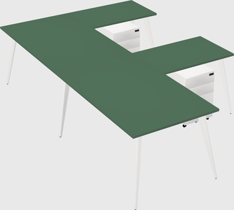 Modern l-shaped office desk