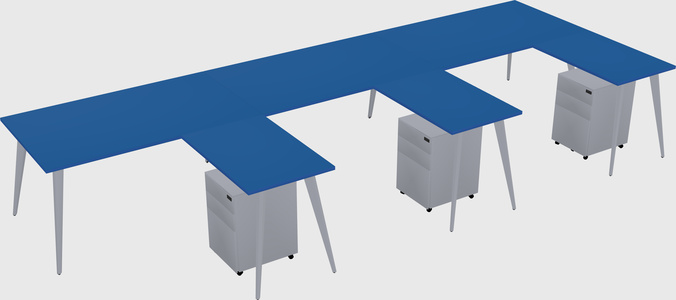 Modern l-shaped office desk