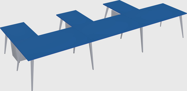 Modern l-shaped office desk
