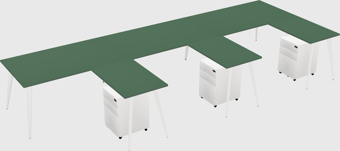 Modern L-shaped Office Desk