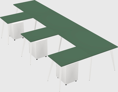 Modern l-shaped office desk