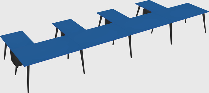 Modern l-shaped office desk