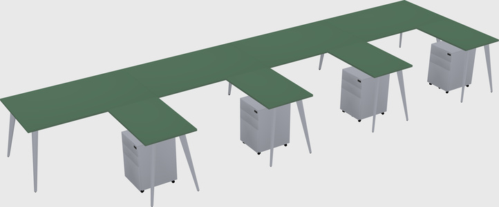Modern L-shaped Office Desk