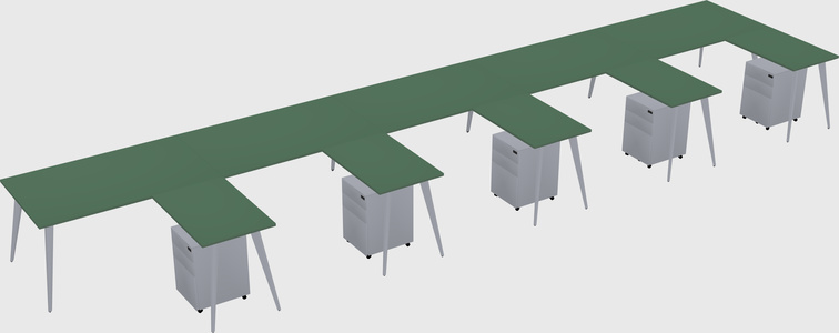 Modern L-shaped Office Desk