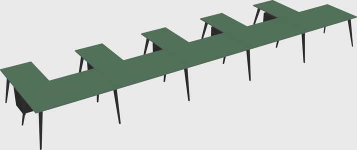 Modern l-shaped office desk