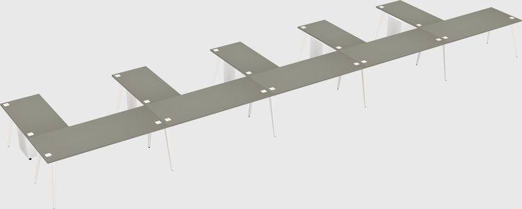 Modern l-shaped office desk
