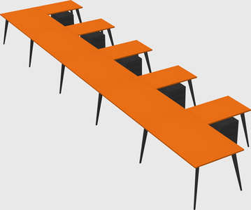 Modern l-shaped office desk