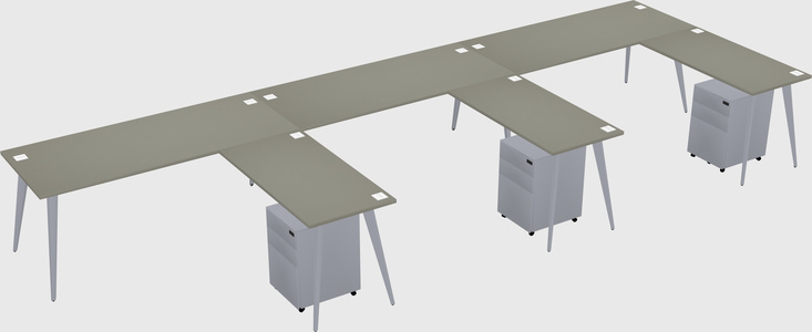 Modern L-shaped Office Desk