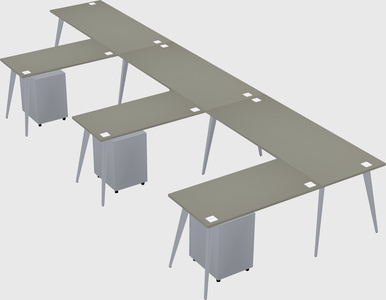 Modern l-shaped office desk